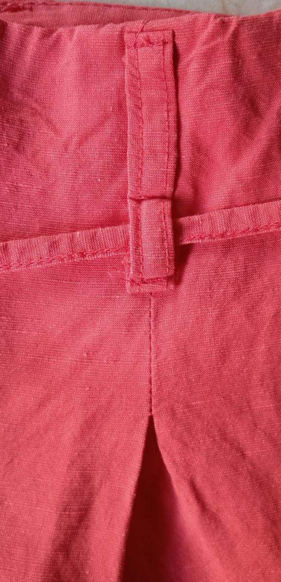 Pantalón ancho rojo coral 