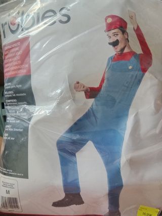 Disfraz Mario Bros Adulto Talla M