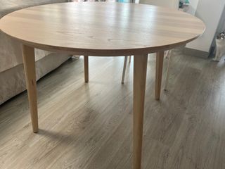 Mesa comedor redonda madera Ikea