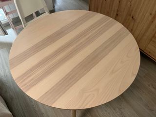 Mesa comedor redonda madera Ikea