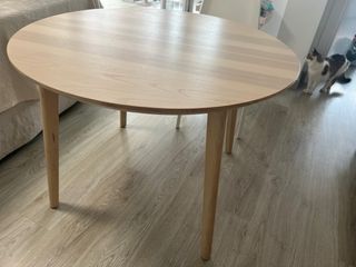 Mesa comedor redonda madera Ikea