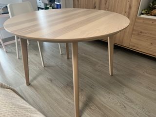 Mesa comedor redonda madera Ikea