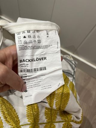 Cojín decorativo hojas Ikea