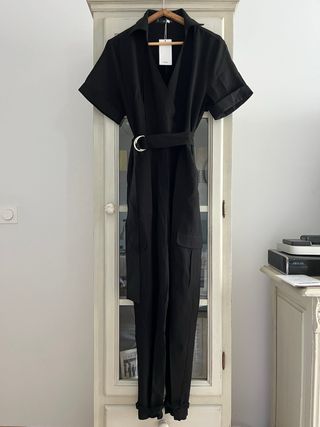 Mono negro bolsillos cargo