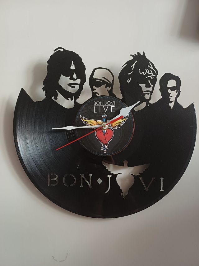 Reloj de Pared Bon Jovi Vinilo