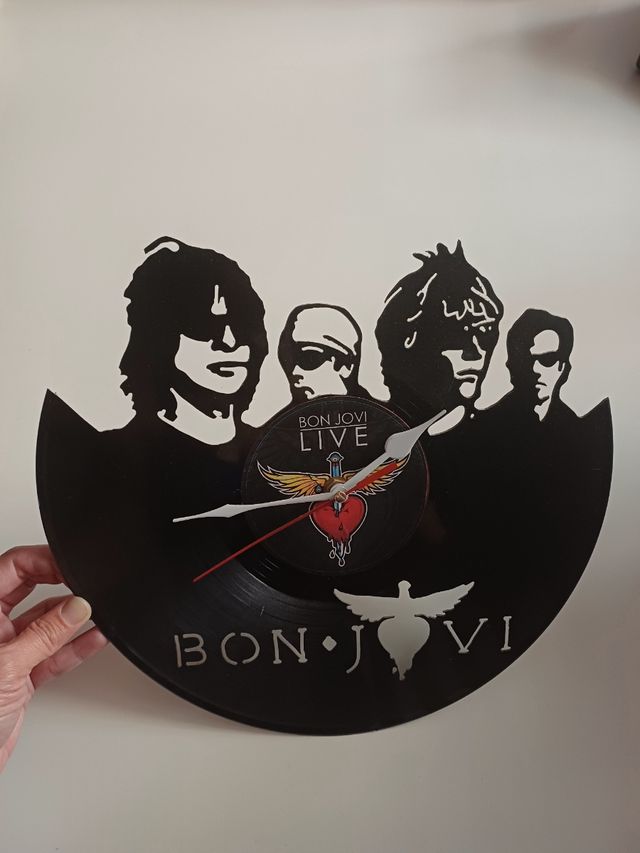 Reloj de Pared Bon Jovi Vinilo