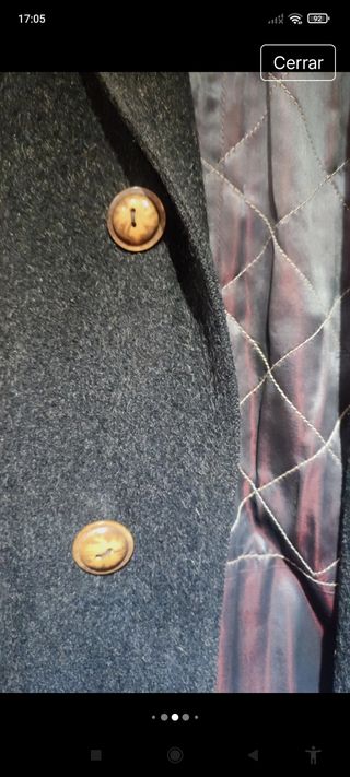 Abrigo lana Dueros de San negro