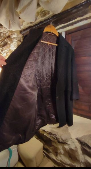 Abrigo lana Dueros de San negro