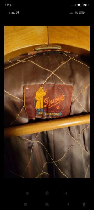 Abrigo lana Dueros de San negro