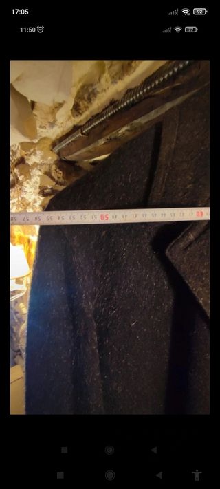 Abrigo lana Dueros de San negro