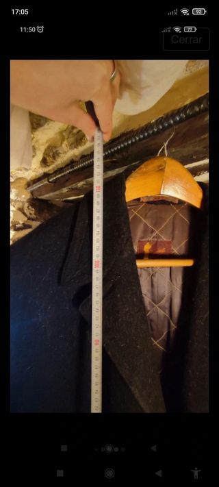 Abrigo lana Dueros de San negro