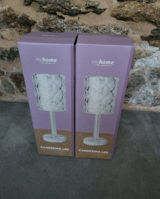 Lámparas LED RGB Cristal Mesa (2uds)