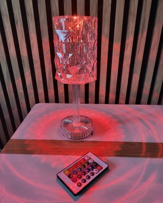 Lámparas LED RGB Cristal Mesa (2uds)