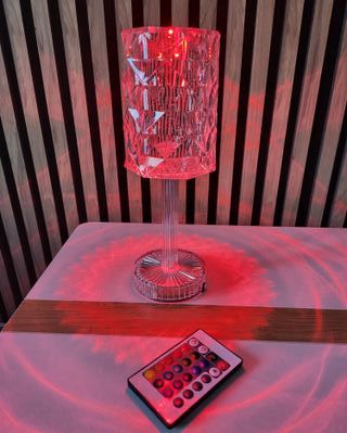 Lámparas LED RGB Cristal Mesa (2uds)