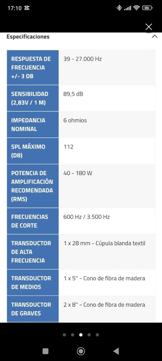Altavoces DALI Lektor 8 y uno central