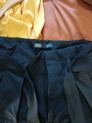 Pantalón Zara ancho negro Talla S