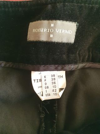 Pantalón Negro Roberto Verino Talla M