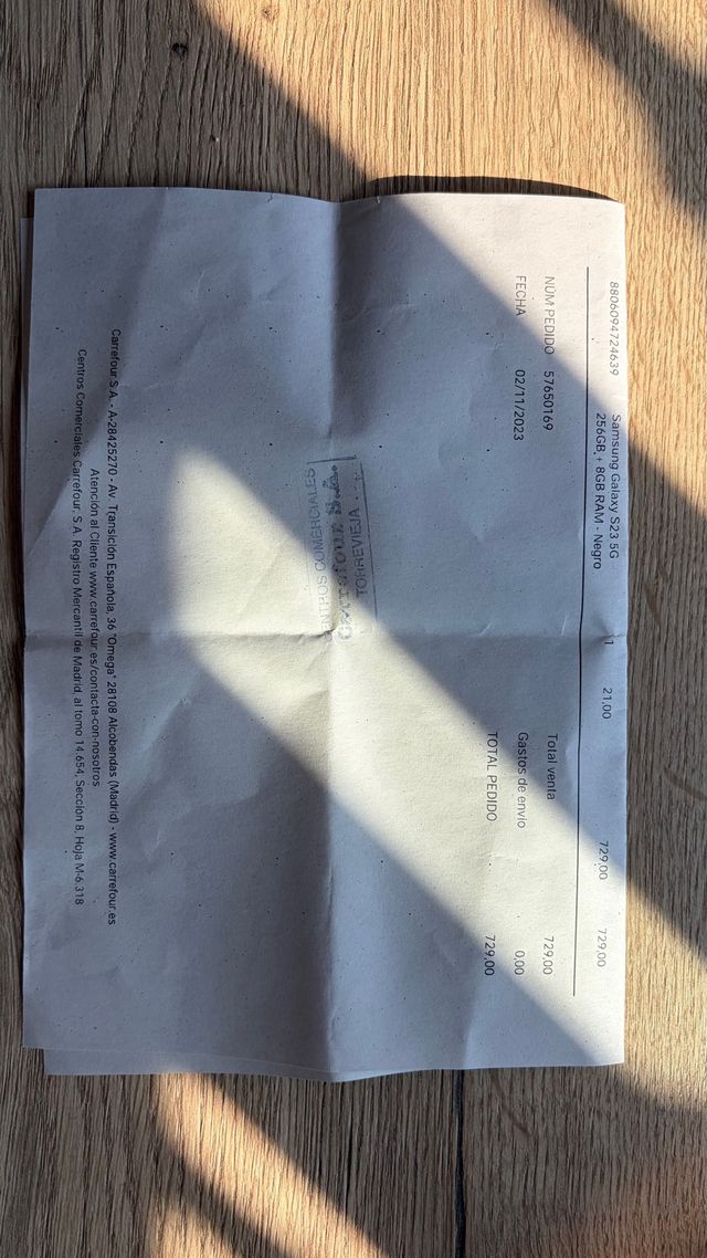 Samsung Galaxy S23 256GB Negro