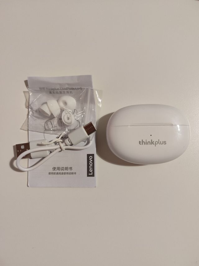 Auriculares Lenovo LP5 Blancos