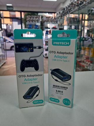 Adaptador OTG Pritech USB 2.0 a Type-C