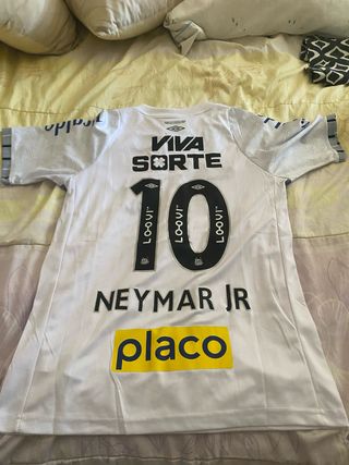 Camiseta Fútbol Neymar Jr 10 Umbro Blanca
