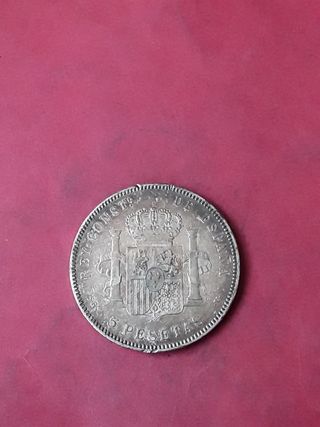 5 PESETAS PLATA 1898 ALFONSO XIII