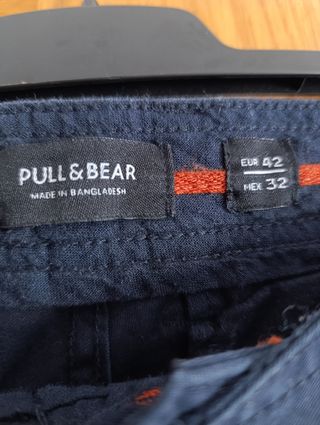 Pantalón cargo hombre azul