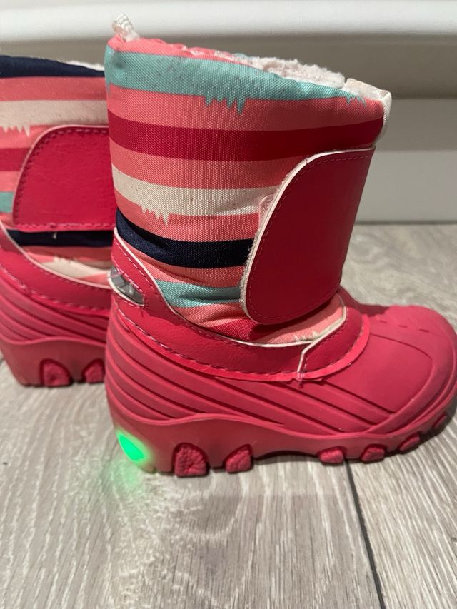 Botas de nieve apreski con luces niña talla 24