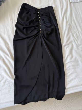 Falda midi Zara abertura botones