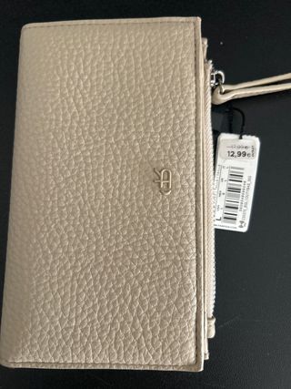 Cartera monedero Parfois beige