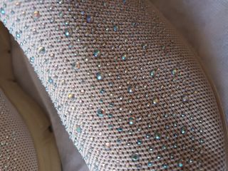 Zapatillas deportivas beige con brillos