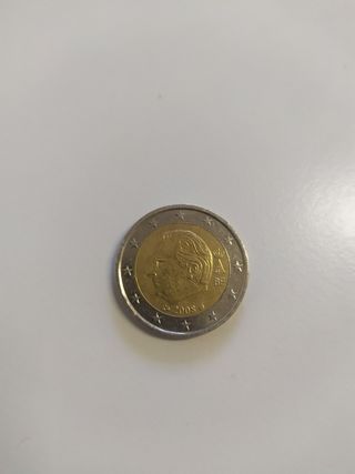 Moneda 2 Euros Bélgica 2008