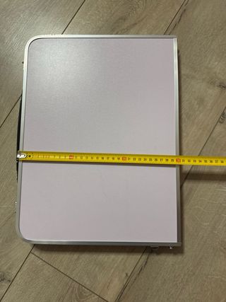 Tavolo pieghevole da gioco/giardino bianco e argento