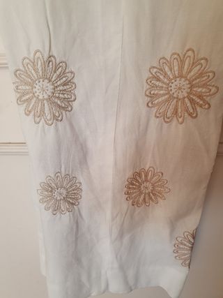 Pantalón de lino Burberrys blanco
