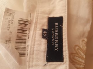 Pantalón de lino Burberrys blanco