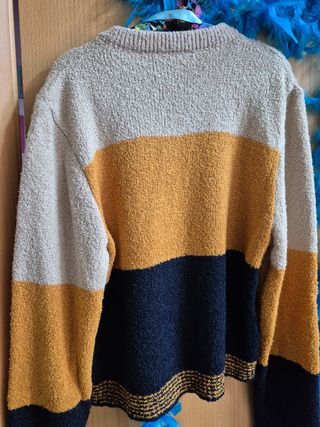 Jersey cuello pico mujer