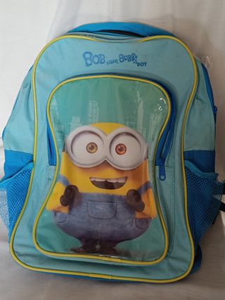 2 Mochilas Minions e Decathlon Azuis
