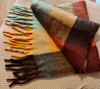 Sciarpa plaid rainbow