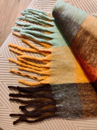 Sciarpa plaid rainbow