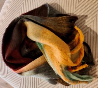 Sciarpa plaid rainbow