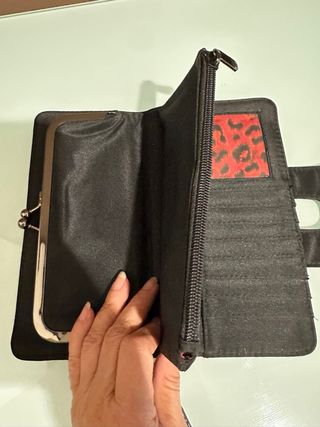 Bolso de mano Lollipops negro y plateado