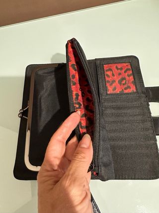 Bolso de mano Lollipops negro y plateado