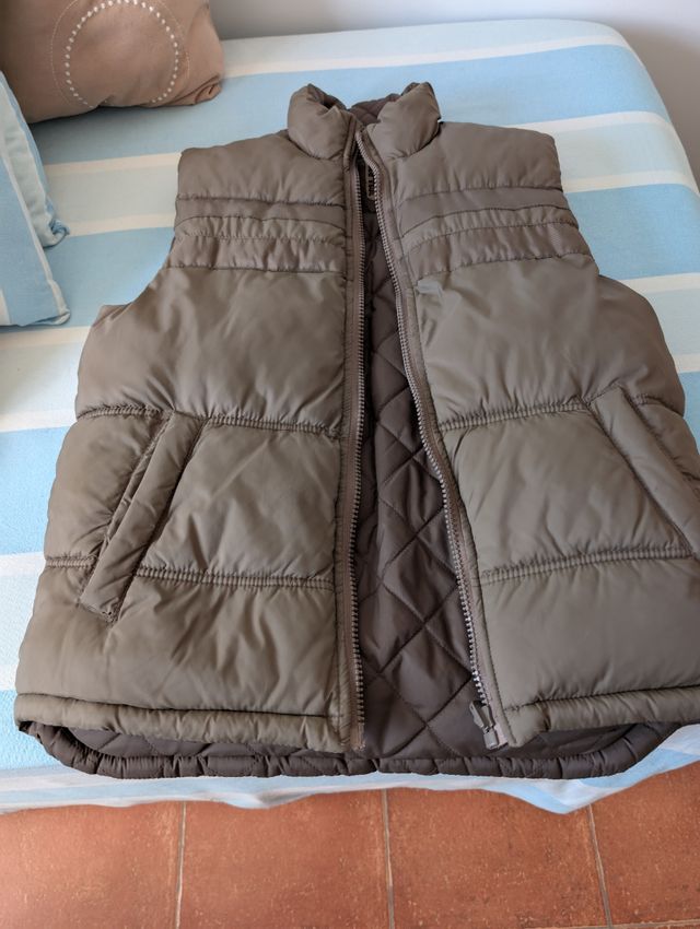 Chaleco unisex acolchado reversible