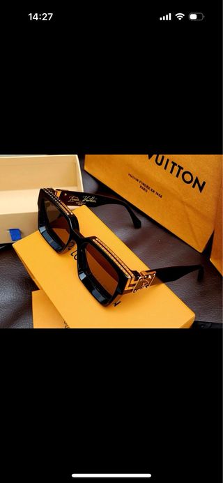 Gafas de Sol Louis Vuitton Negras y Doradas