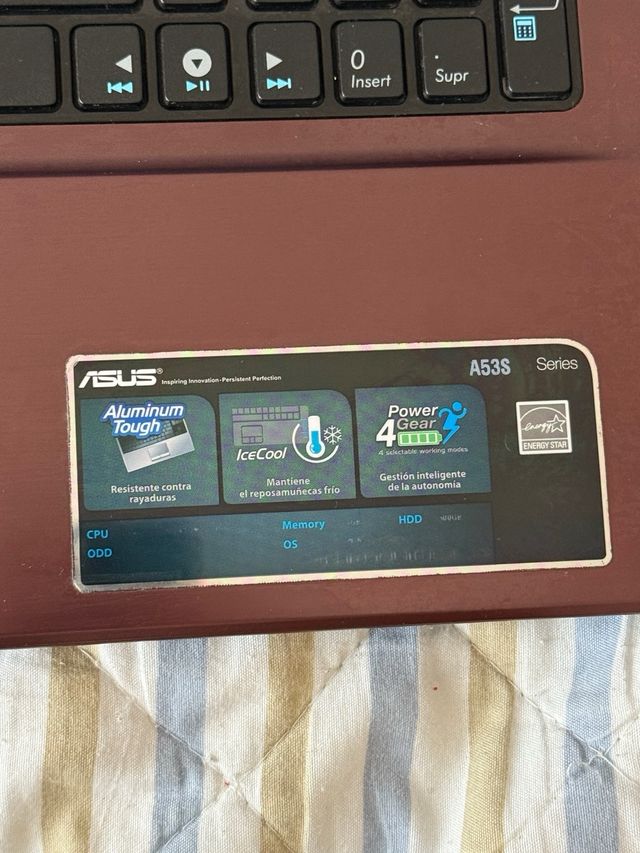 Portátil Asus A53S Intel Core i5