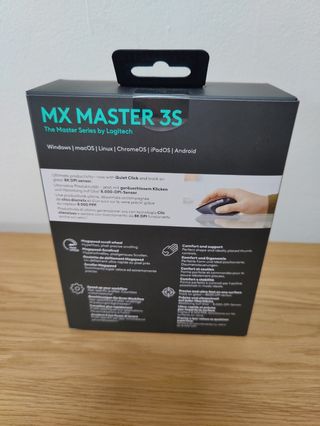 Logitech MX Master 3S Ratón Inalámbrico Negro