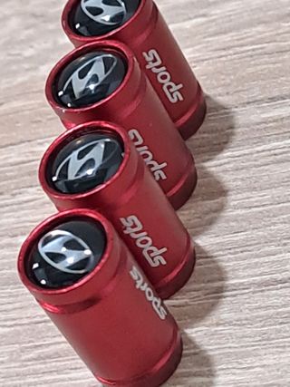 Tapones Válvula Hyundai Sports Rojos
