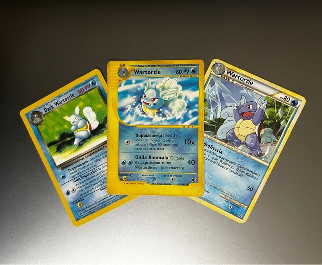 Carte Pokémon Wartortle (3 pezzi)