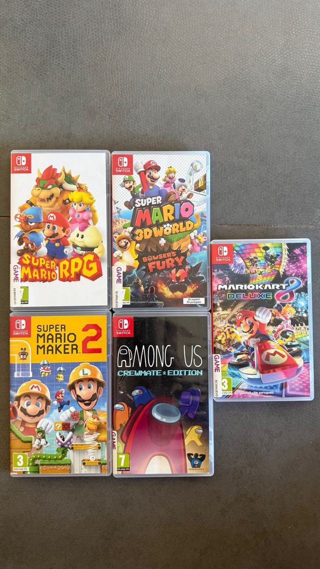 Pack 4 Juegos Nintendo Switch: Mario & Among Us