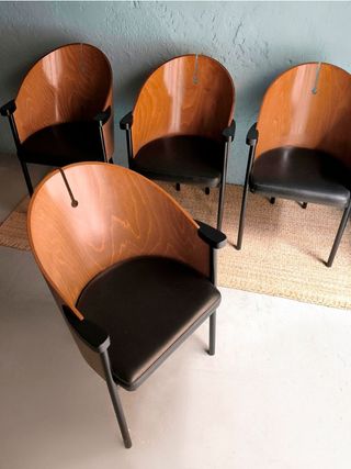 4 sillas diseño italiano - Vintage 80s